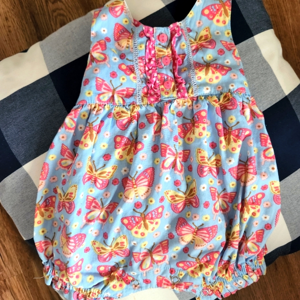 Cotton Kids Butterfly Romper